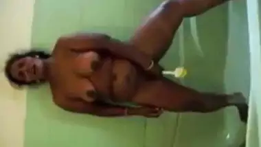 Desi Indian guy making his wife Velamma masturbate using toilet brush dirty video