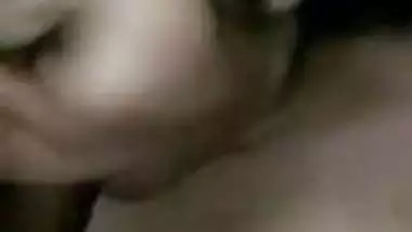 Horny Indian GF sucking cock of bf-- 1