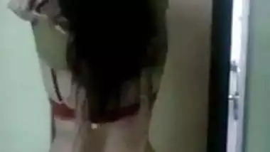 Indian mom in hotel room