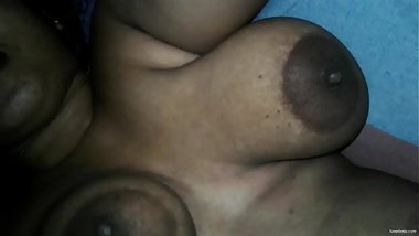 Indian playing his desi wife huge milky boobs