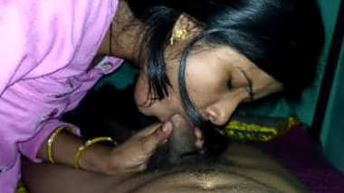 Desi Village Cute girl blowing husband