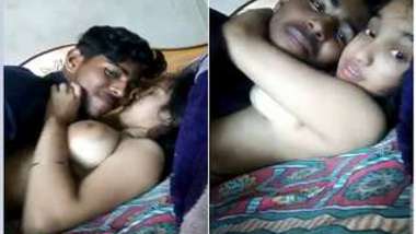 Indian offers partner to suck her XXX nipples in amateur porn video