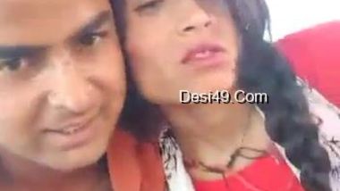 Handsome young man paws Indian's perfect boobs through red dress