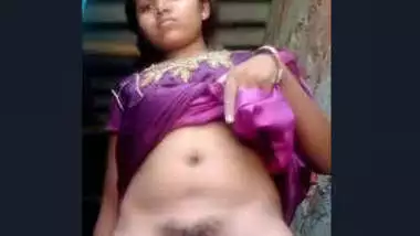 Village girl in bathroom, spreading ass and pussy