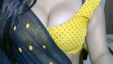 Hot Bhabhi huge cleavage show