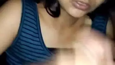 Insatiable Indian school girl blowjob to BF, scandal MMS leaked online