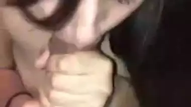 Desi slut eating cum after enormous jock sucking