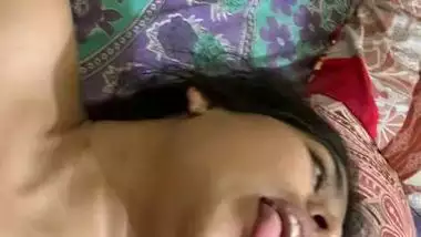 Excited Desi lassie taking thick XXX dong into her shaved snatch