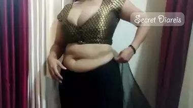 Beautiful shona bhabhi teaching how to wear saree