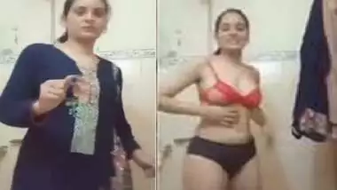 Tall Paki Girl Stripping In Bathroom Video