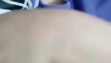 Paid girl shows her boobs on video call