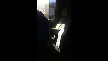 Desi Girl changing dress in train showing thong