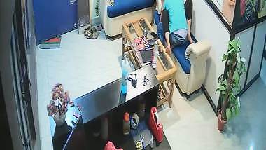 The office guy sucks his colleague’s milky boobs on holiday