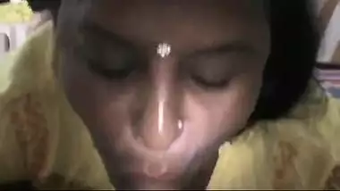 Bihari maid sucking a big cock on cam