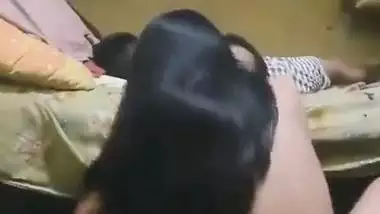 A mother rides a dick beside her son in Nepali sex