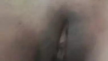 Virgin clean shaved pussy girl fingering