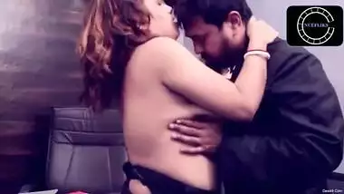 Black saree indian aunty office sex video