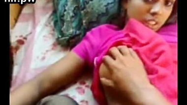 Sexy Village Wife Getting Call From Hubby During Boobs Massage