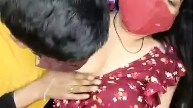 Young boy drinking breast milk with aunty boob sucking