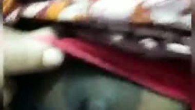 Shop staff lady showing boobs