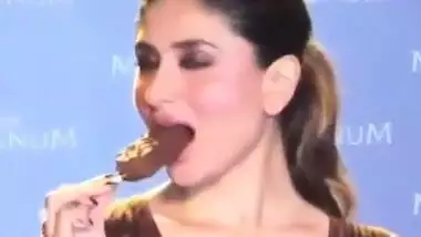 Kareena Kapoor Loves Licking Suckin her Chocolate Ice Lolly 