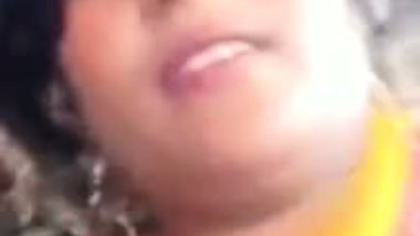 Busty Desi XXX housewife showing her big melons on video call with husband