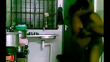 Home sex of college girl fucked in kitchen