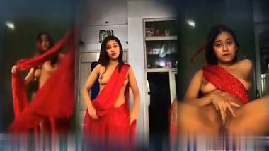 Girl strips her saree in Indian desi girl nude video