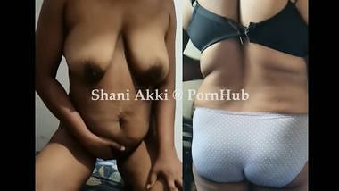 Mom Tamil milf playing with her huge boobs and...