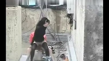 Couple experiencing outdoor fuck of free porn sex