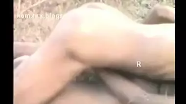 Village girl enjoys outdoor sex and gets her pussy hammered