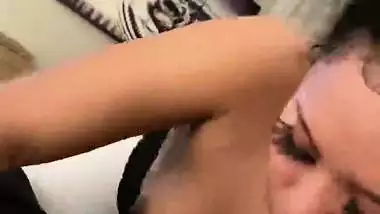 Young Cutie Sucking and Slurping on a Big Black Cock