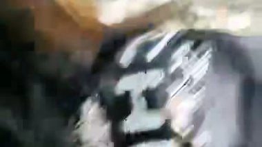 Horny GF blowjob to lover outdoor sex video