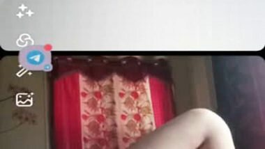 Indian girl fingering video call with dildoing