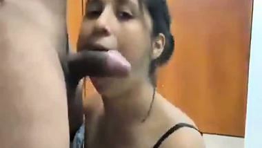 Sexy secretary gives an Indian blowjob to her boss