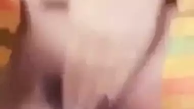 Beautiful girl rubbing