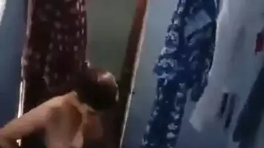 Spying Indian college girl in bathroom