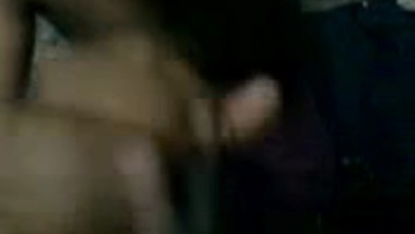 Indian Guy release the CUM on his GF's Breasts