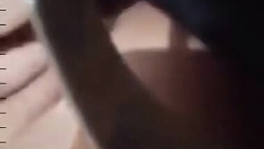 Cute Desi XXX bitch playing with her virgin pussy on selfie cam