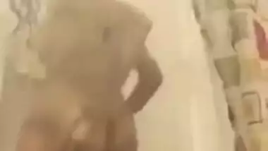 Hannah Davis playing in shower for her cousin in law pt.2