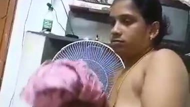 Telugu wife strips nighty and gives blowjob to husband