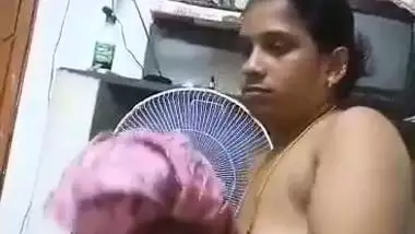 Telugu wife strips nighty and gives blowjob to husband