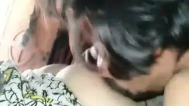 Indian BF sucking boobs of his busty girlfriend