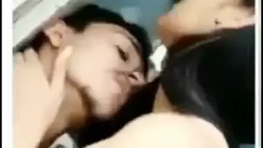 Very beautiful girl boobs sucking by lover