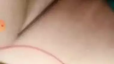 Cute college girl showing her shaved pussy on VC