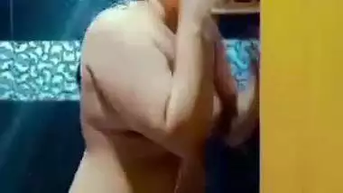 Big boobs wife shower bath captured by husband