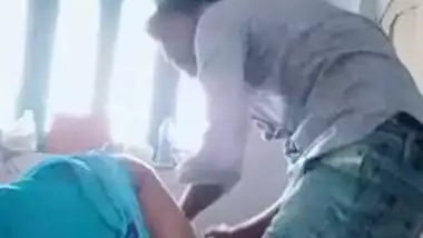 Marathi wife getting her boobs sucked by colleague