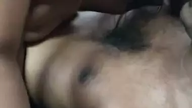 Busty Indian wife sharing threesome sex video