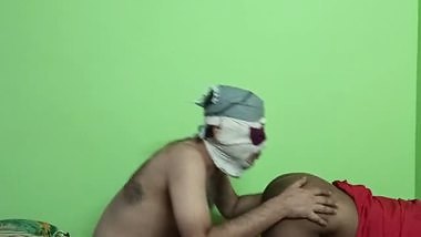 Black Indian housewife sucking anus