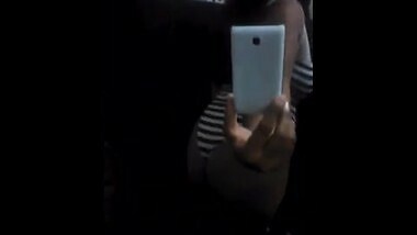 Horny aunty performing an erotic dance